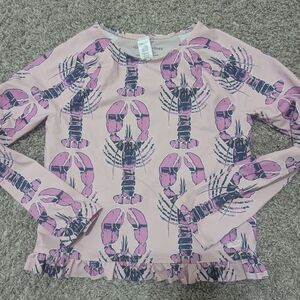 Vineyard Vines Pink and Purple Lobster Long Sleeve Rashguard